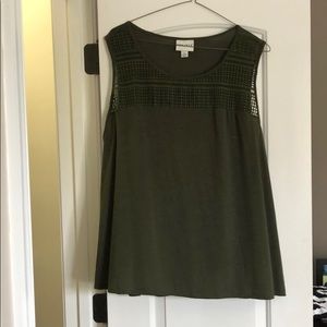Army Green Ava & Vic tank top
